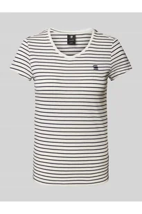 T-shirt z wyhaftowanym logo - G-Star Raw - Koszulki i topy damskie - miniaturka - grafika 1