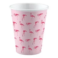 Dekoracje i nakrycia stołu na imprezę - KUBECZKI FLAMINGI 250ml 8szt. - miniaturka - grafika 1