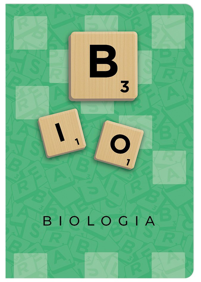 ZESZYT A5 BIOLOGIA, 60 KARTEK, KRATKA, SCRUBLE, ŚCIĄGA BENIAMIN / REXUS