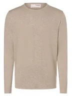 Swetry męskie - Selected Sweter - SLHRome Mężczyźni Bawełna beżowy marmurkowy, XL - miniaturka - grafika 1