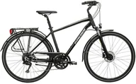 Rowery - Rower trekkingowy męski Kross Trans 5.0 28 XL(23") czarno-szary połysk BG - miniaturka - grafika 1
