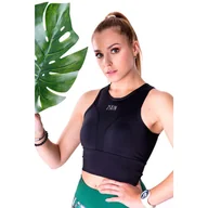 Bielizna sportowa damska - Stanik sportowy damski 2skin QUEEN BLACK - miniaturka - grafika 1