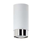 Lampy sufitowe - Lampex Hava lampa sufitowa 1-punktowa biała/srebrna LPX0092/1P BIA - miniaturka - grafika 1