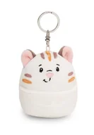 Plecaki - Breloczek Chill-NICI kot 8cm - biały - Pluszowy towarzysz przytulanka z kółkiem na klucze do smyczy, torby lub plecaka 61751 - miniaturka - grafika 1