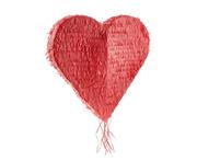 Balony i akcesoria - Piniata czerwone serce 45x45cm - Godan - miniaturka - grafika 1