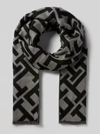 Apaszki i szaliki damskie - Szal z dodatkiem wełny - miniaturka - grafika 1