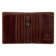Portfele - Mała skórzana banknotówka męska Visconti ALP-92 - brązowy - miniaturka - grafika 1