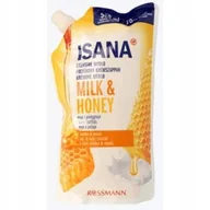 Mydła - ISANA mydło w płynie mleko miód zapas 500 ml - miniaturka - grafika 1