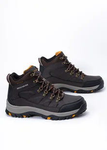 Buty outdoorowe męskie brązowe Skechers Relment Daggett - Buty trekkingowe męskie - miniaturka - grafika 1