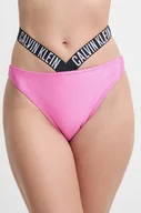 Stroje kąpielowe - Calvin Klein figi kąpielowe kolor różowy lekko usztywniona miseczka KW0KW02391 - miniaturka - grafika 1