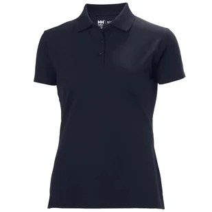 Helly Hansen Women's T-shirt HELLY HANSEN Manchester Polo, blue 2XL - Koszulki i topy damskie - miniaturka - grafika 1