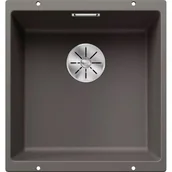 Zlewozmywaki - Zlewozmywak granitowy BLANCO Subline 400-U Silgranit Wulkaniczny szary 527349 - miniaturka - grafika 1
