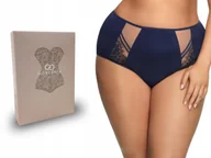 Bielizna nocna - GORSENIA pełne figi K497 Paradise, granatowe, 2XL - miniaturka - grafika 1