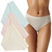 Majtki damskie - FIGI DAMSKIE ATLANTIC SPORT SOLID 3CLP012/BEZ/WAN/NIEJ 3PAK XL - miniaturka - grafika 1