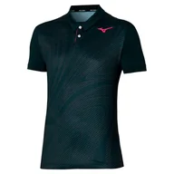 Koszulki sportowe męskie - Koszulka męska Mizuno  Charge Shadow Polo Black  XL - miniaturka - grafika 1