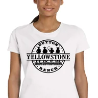 Koszulki i topy damskie - DAMSKA KOSZULKA YELLOWSTONE SERIAL DUTTON RANCH COSTNER BAWEŁNA XXL P004 - miniaturka - grafika 1