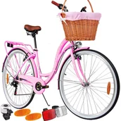 Rowery - MalTrack Citybike Dreamer 6S 28 cali Różowy 2023 - miniaturka - grafika 1