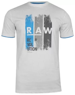 Biały Bawełniany T-Shirt -PAKO JEANS- Męski, Okrągły Dekolt, Krótki Rękaw, z Nadrukiem - Pako Jeans - Koszulki męskie - miniaturka - grafika 1