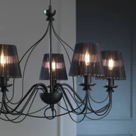 Lampy sufitowe - ONLI Żyrandol Loris w kolorze czarnym, 5-punktowy - miniaturka - grafika 1
