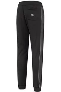 Lonsdale Męskie spodnie do joggingu, normalny krój CRAMOND, Black/Grey, XL - Spodenki męskie - miniaturka - grafika 1