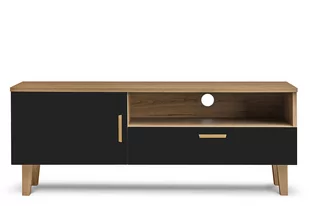 Szafka RTV FRISK antracyt/dąb naturalny, 125,5x48,5x46, płyta wiórowa - Szafki RTV Szafka RTV FRISK antracyt/dąb naturalny, 125,5x48,5x46, płyta wiórowa - Szafki RTV - miniaturka - grafika 1