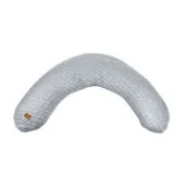 Poduszki do karmienia - Beaba Beaba Ergonomiczna poduszka rogal dla kobiet w ciąży i karmiących Big Flopsy Fleur de coton Heather grey solution-bc-7601-0 - miniaturka - grafika 1