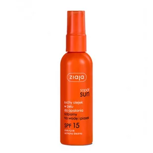 Ziaja Sopot Sun suchy olejek w zelu 90ml SPF15 015930 - Balsamy i kremy do opalania - miniaturka - grafika 1