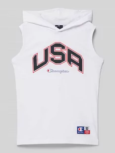 Bluza z kapturem z nadrukiem z logo - Swetry dla chłopców - miniaturka - grafika 1