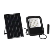 Lampy ogrodowe - Naświetlacz solarny LED 10W czarny FL SONE SLR z pilotem IP65 Kanlux - miniaturka - grafika 1