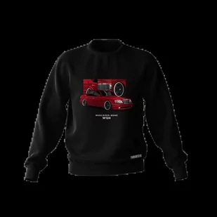 Czarna bluza Mercedes-Benz W124-XL - Odzież do sportów motorowych - miniaturka - grafika 1