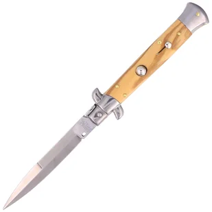 Nóż sprężynowy Frank Beltrame Stiletto Bayonet, Olive 23cm (FB 23/94B) - Noże - miniaturka - grafika 1