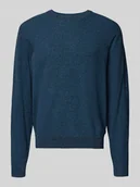 Swetry męskie - Sweter z dzianiny o kroju regular fit z czystej bawełny - miniaturka - grafika 1