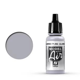 Farba Vallejo Model Air Aluminum Metallic 71.062 - Akcesoria i części modelarskie - miniaturka - grafika 1