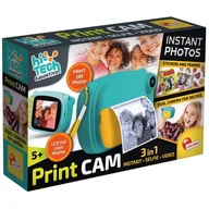 Aparaty natychmiastowe - LISCIANI HI-TECH Print Cam z drukarką Niebiesko-żółty - miniaturka - grafika 1