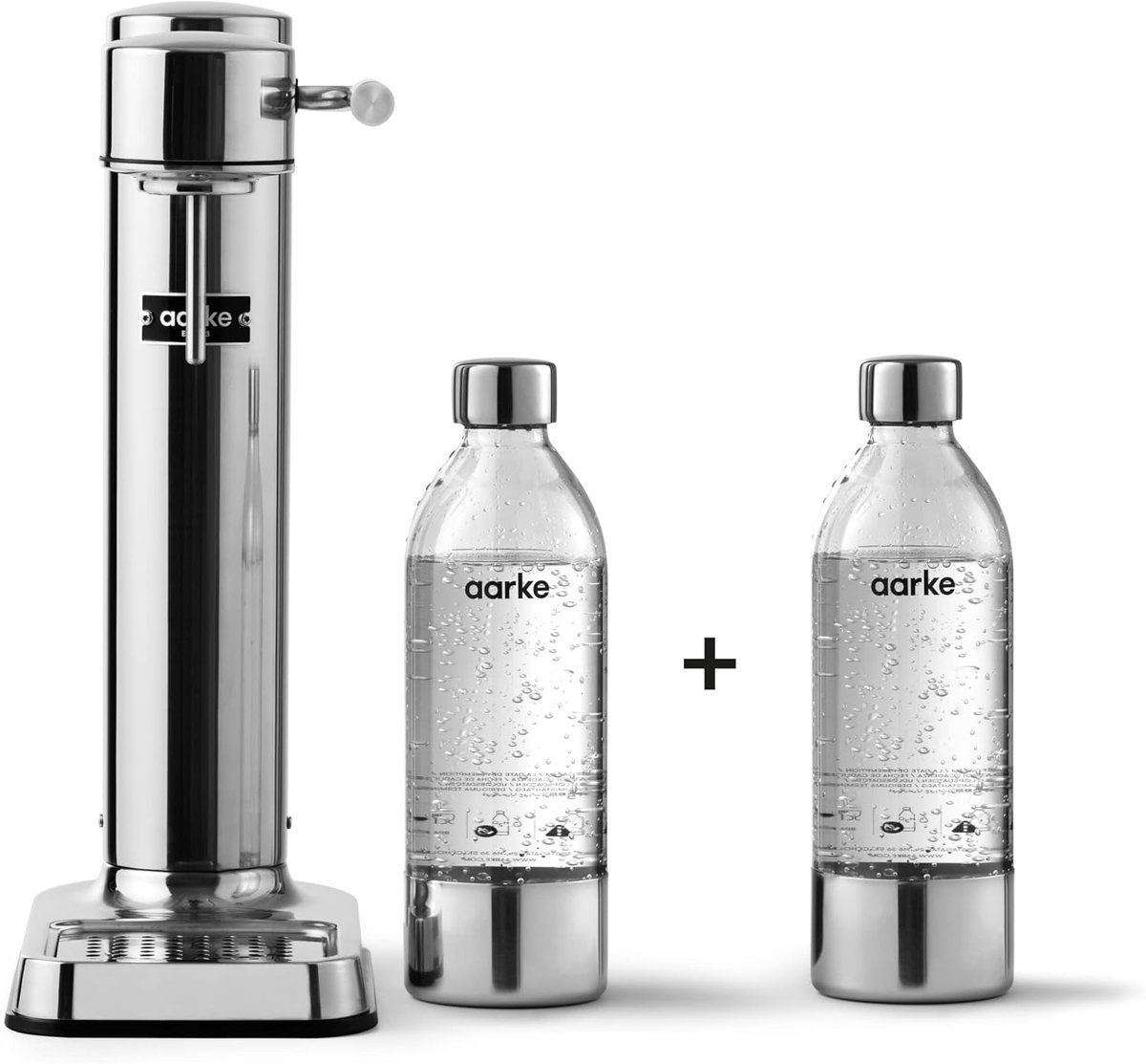 SATURATOR WODY RĘCZNY STAL NIERDZEWNA 800ML ELEGANCKI Z BUTELKĄ PREMIUM