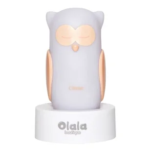Olala Boutique, Lampka nocna LED, Olala, Sowa Come, biała - Wyposażenie pokoiku dziecięcego - miniaturka - grafika 1