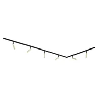 Lampy sufitowe - QAZQA Nowoczesny system oświetlenia szynowego Slimline Uzzy z 6 reflektorami w kolorze beżowym i czarnym - 1-fazowy - miniaturka - grafika 1