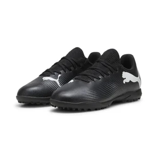 Młodzieżowe buty piłkarskie FUTURE 7 PLAY TT PUMA Black White - Piłka nożna - miniaturka - grafika 1