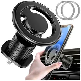 Uchwyt do samochodu Alogy samochodowy magnetyczny do MagSafe do iPhone 14 13 12 do kratki czarny - Akcesoria do nawigacji - miniaturka - grafika 13