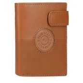 Portfele - Pepe Jeans Cracker Pionowy portfel z uchwytem na karty i zapięciem zatrzaskowym Beżowy 8,5x10,5x1 cm Skóra by Joumma Bags, beż, Talla única, Pionowy portfel z uchwytem na karty i zapięciem na zatrzask - miniaturka - grafika 1