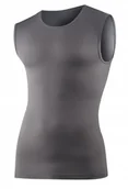 Koszulki męskie - SL1010U Koszulka Base Layer bez rękawów unisex szary S - miniaturka - grafika 1