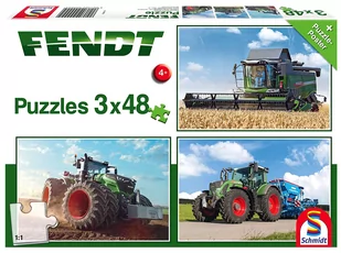Schmidt Spiele puzzle 56221 części Standard 3 X 48 Fendt 1050/724 Vario/6275l 56221 - Puzzle - miniaturka - grafika 1