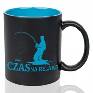 Kubki - Kubek Grawer NIEBIESKI IDEALNY PREZENT DLA WĘDKARZA Czas na relaks Wzory - miniaturka - grafika 1