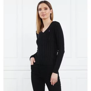 POLO RALPH LAUREN Sweter | Slim Fit - Swetry damskie - miniaturka - grafika 1