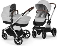 Wózki dziecięce - Cybex Eos Lux Wózek wielofunkcyjny 2w1  Lava Grey (Stelaż Silver) - miniaturka - grafika 1