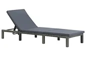 Leżaki ogrodowe - Elior Regulowany leżak ogrodowy antracytowy G8-M59 - miniaturka - grafika 1