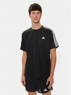 Koszulki sportowe męskie - adidas Koszulka techniczna Train Essentials 3-Stripes IB8150 Czarny Regular Fit - miniaturka - grafika 1