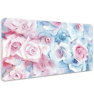 Podkładki na biurko - Mata ochronna na biurko Pastelowe Kwiaty 100x50 cm, Dywanomat - miniaturka - grafika 1