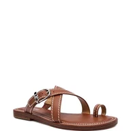 Klapki i japonki damskie - Michael Kors Skórzane klapki ASHTON - miniaturka - grafika 1