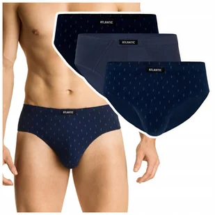 SLIPY MĘSKIE ATLANTIC CLASSIC 3MP117/GRA/NIE/NIEC 3PAK *L* - Majtki męskie - miniaturka - grafika 1